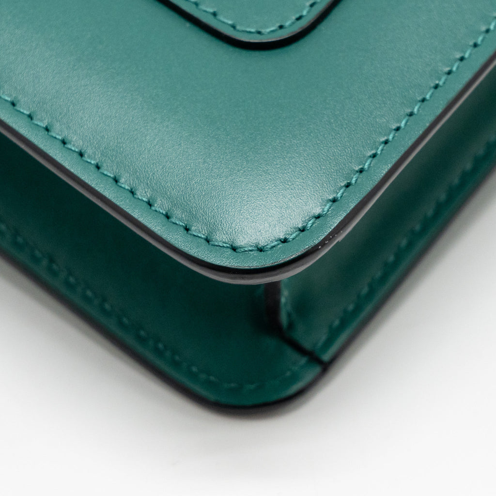 BVLGARI SERPENTI FOREVER CROSSBODY BAG CALFSKIN GREEN GHW