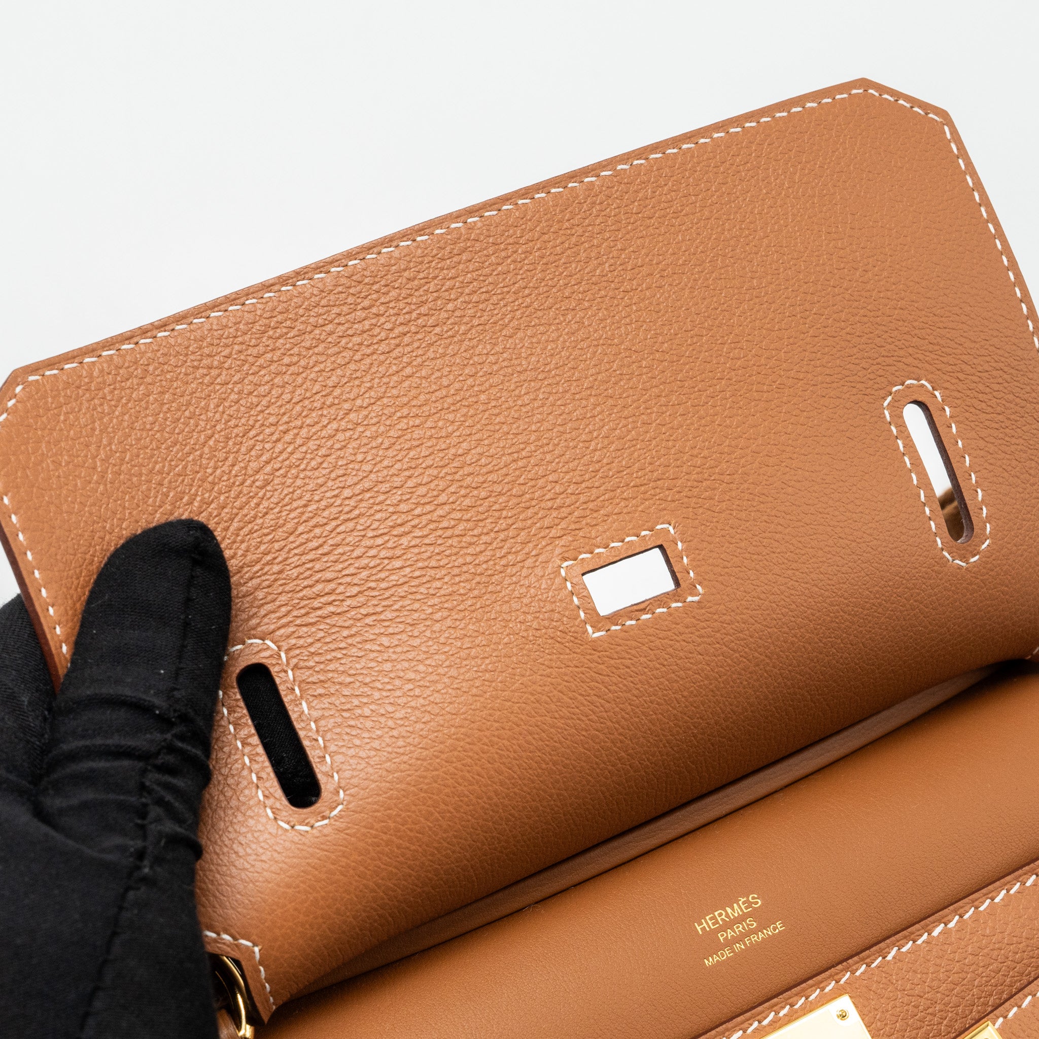 HERMES MINI JYPSIERE EVERCOLOR GOLD GHW