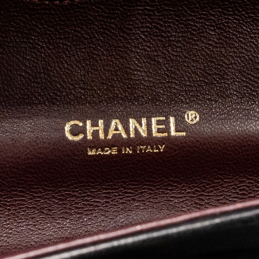 CHANEL MAXI CLASSIC DOUBLE FLAP BAG LAMBSKIN BLACK GHW