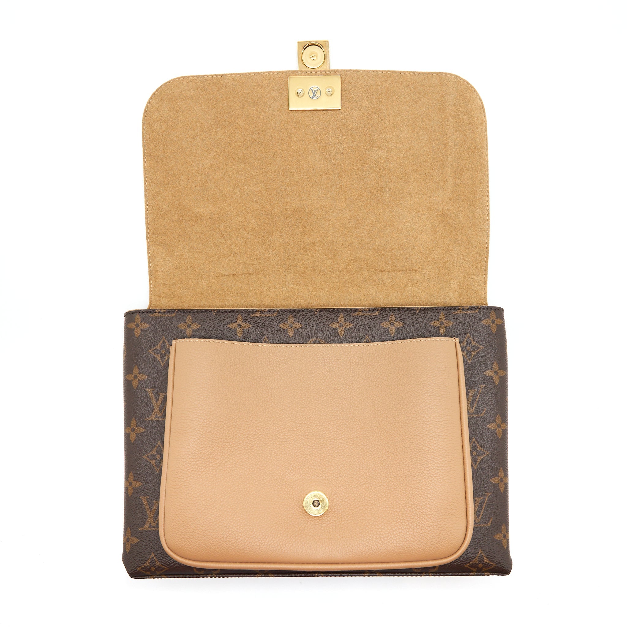 LOUIS VUITTON MARIGNAN TOP HANDLE BAG SESAME MONOGRAM CANVAS GHW