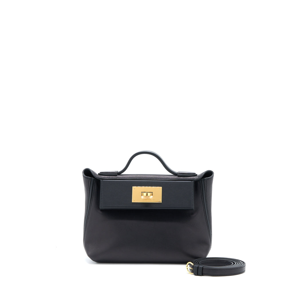 HERMES MINI 24/24 2424-21 SWIFT/VOLUPTO BLACK GHW