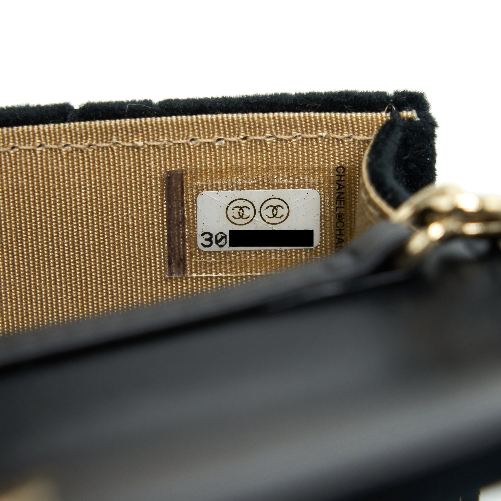 CHANEL VELVET PEARL CRUSH MINI BELT BAG BLACK WITH LGHW