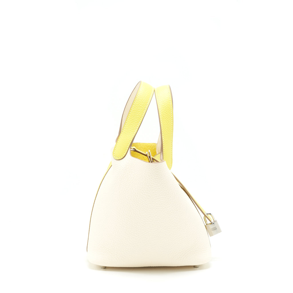 HERMES PICOTIN 18 LOCK BAG LIME/ NATA SHW