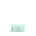GUCCI GG MARMONT SUPER MINI BAG CALFSKIN MINT GREEN SHW