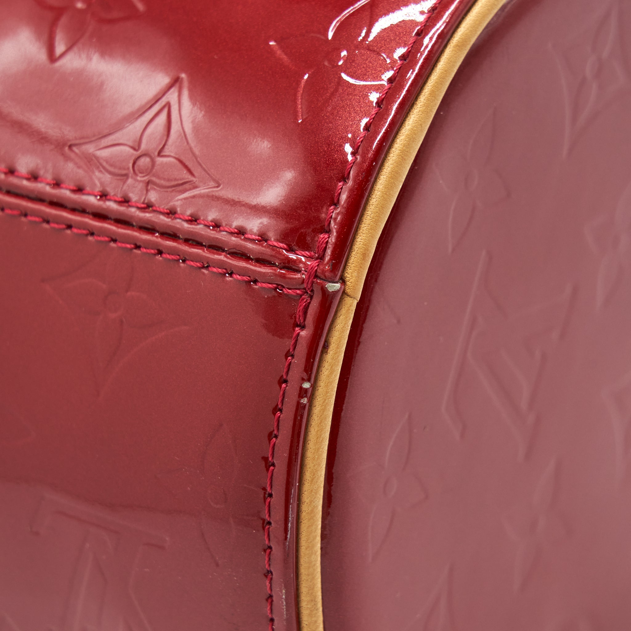 LOUIS VUITTON VINTAGE VERNIS PAPILLON BAG RED