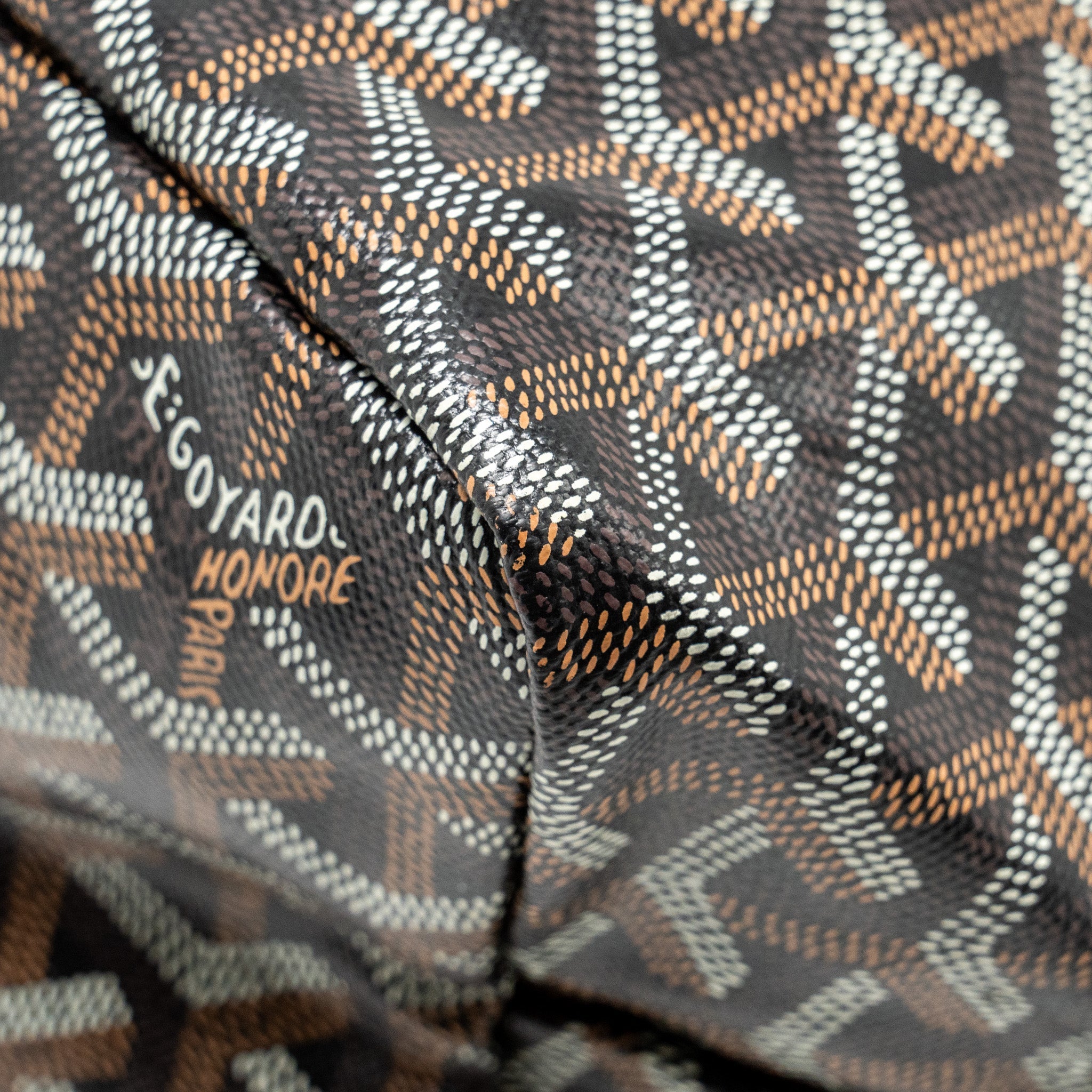 GOYARD SAINT LOUIS PM TOTE  BAG GOYARDINE CANVAS / CALFSKIN BLACK SHW
