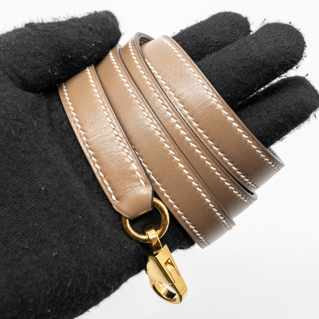 HERMES KELLY 28 TADELAKT ETOUPE GHW