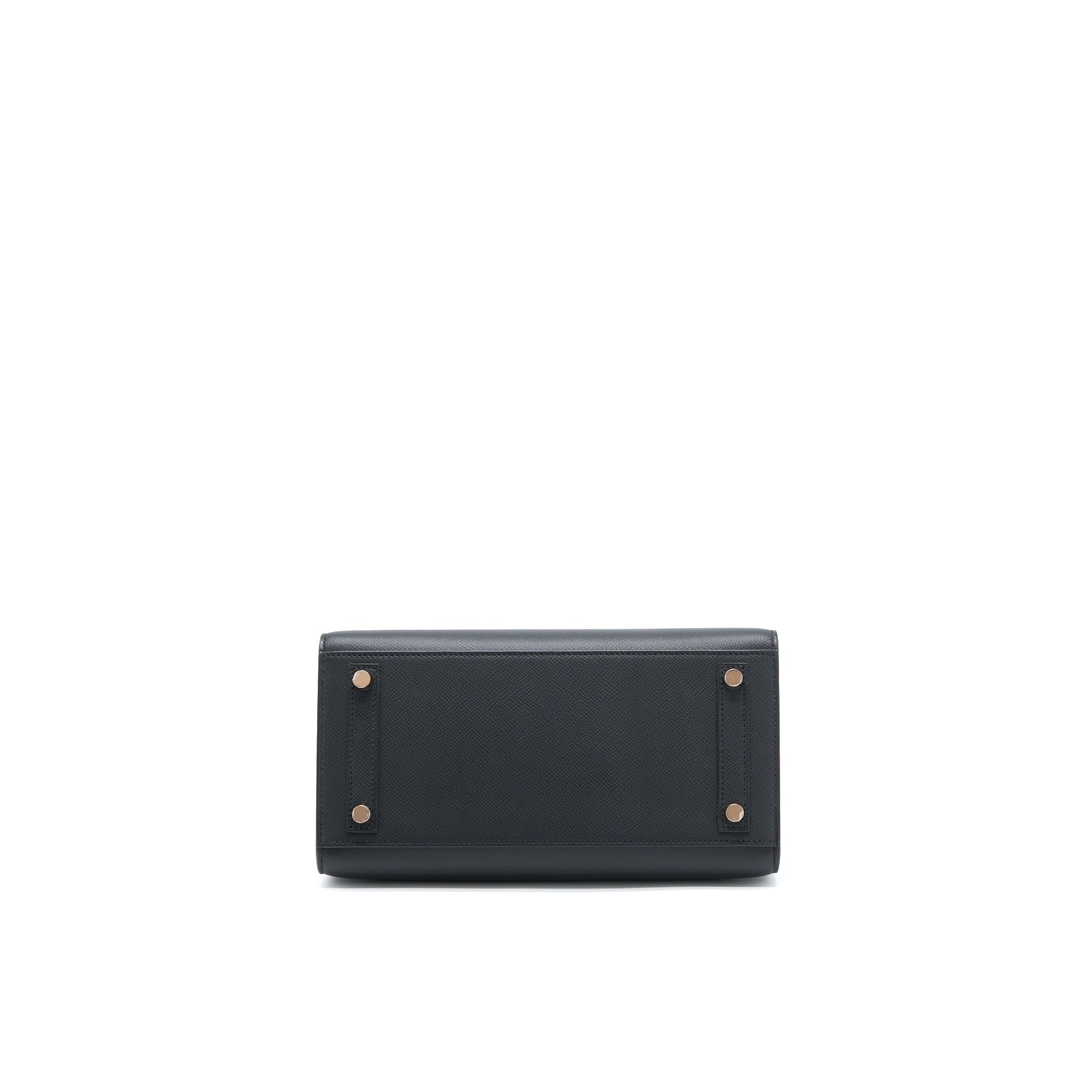 HERMES BIRKIN 25 EPSOM BLACK RGHW