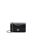 CHANEL SMALL CLASSIC DOUBLE FLAP BAG CAVIAR BLACK GHW