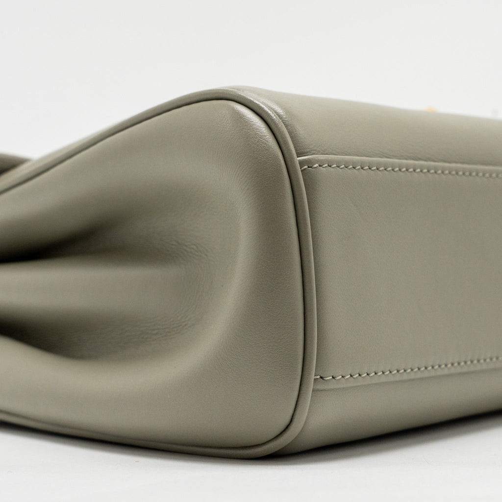 CELINE TEEN SOFT 16 CALFSKIN LIGHT OLIVE GREEN GHW