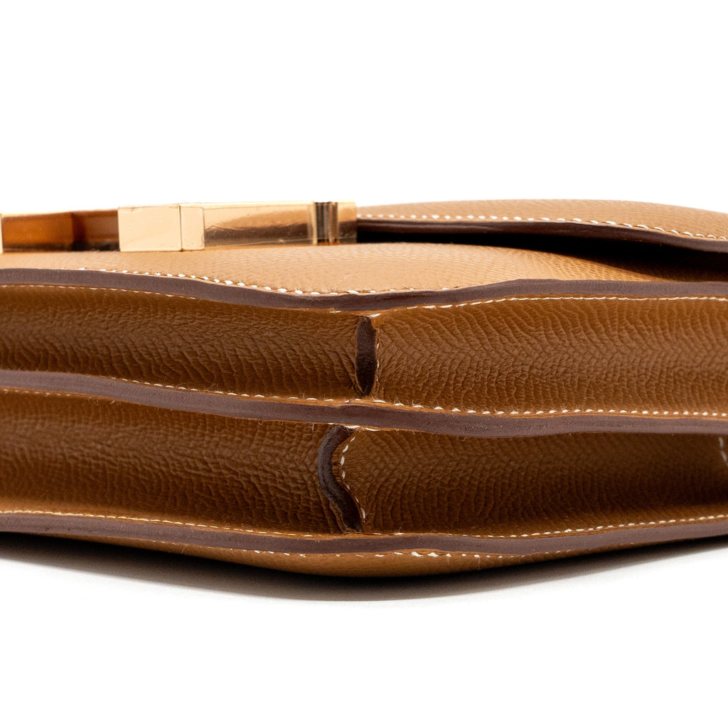 HERMES MINI CONSTANCE EPSOM GOLD RGHW