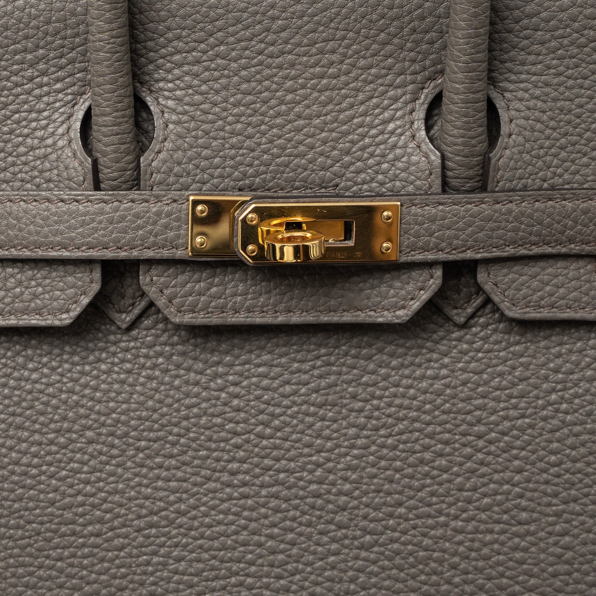 HERMES BIRKIN 25 TOGO GRIS ETAIN RGHW