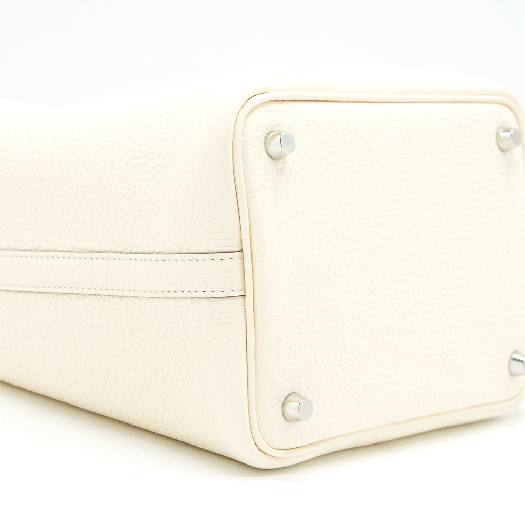 HERMES PICOTIN 18 LOCK BAG NATA/ JAUNE POUSSIN SHW