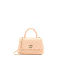 CHANEL SMALL COCO HANDLE CAVIAR LIGHT PINK LGHW