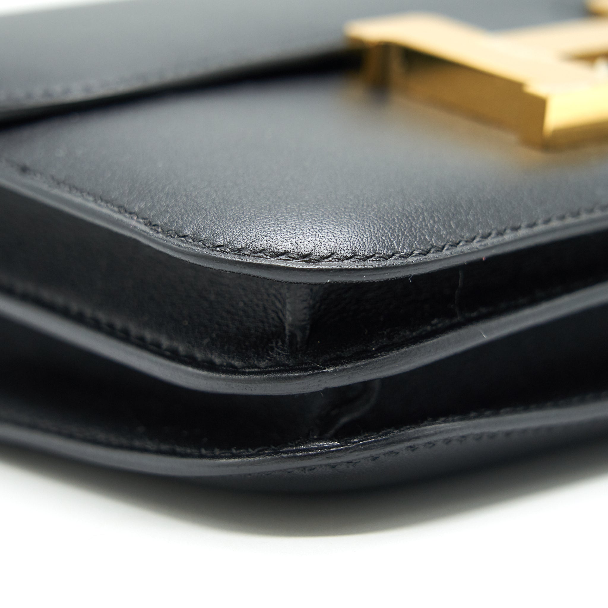 HERMES MINI CONSTANCE SWIFT LEATHER BLACK GHW