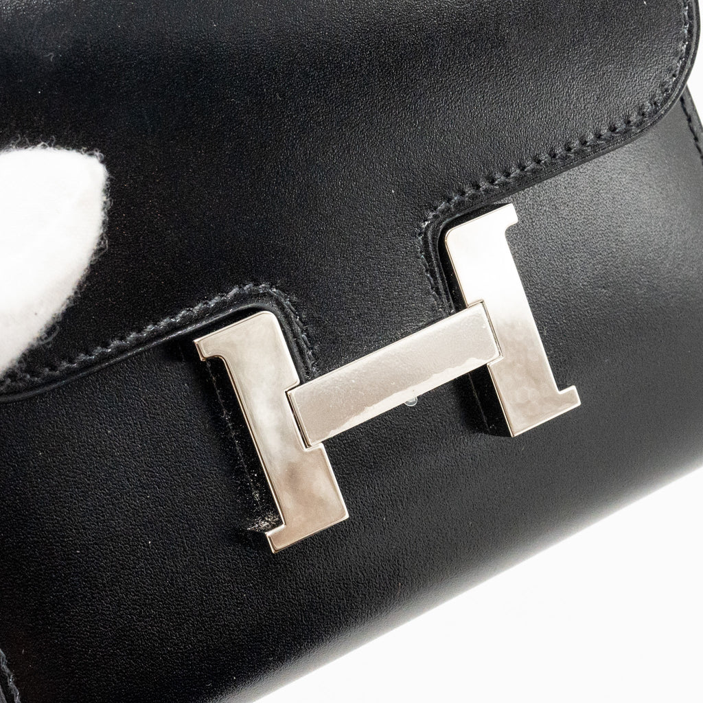 HERMES CONSTANCE WALLET BOX BLACK SHW