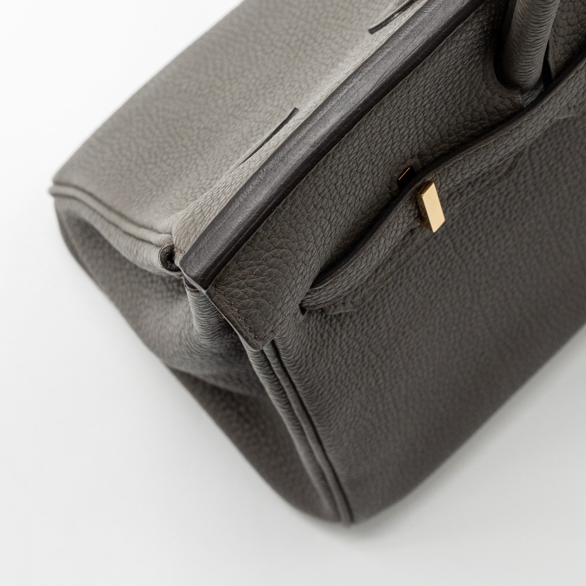 HERMES BIRKIN 25 TOGO GRIS ETAIN RGHW