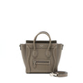 CELINE NANO LUGGAGE BAG CALFSKIN GREY SHW