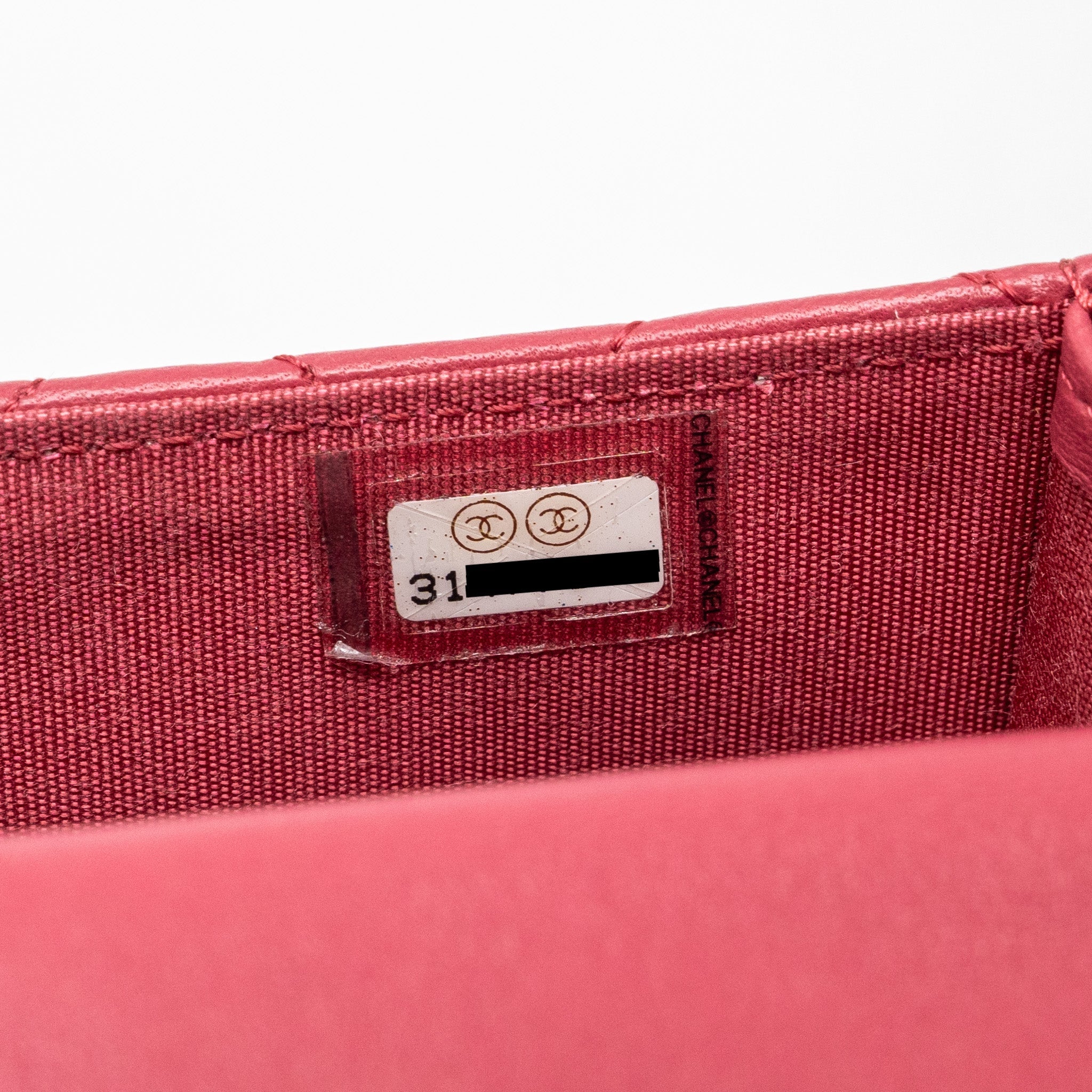 CHANEL TOP HANDLE MINI FLAP BAG WITH CHAIN LAMBSKIN DARK PINK GHW