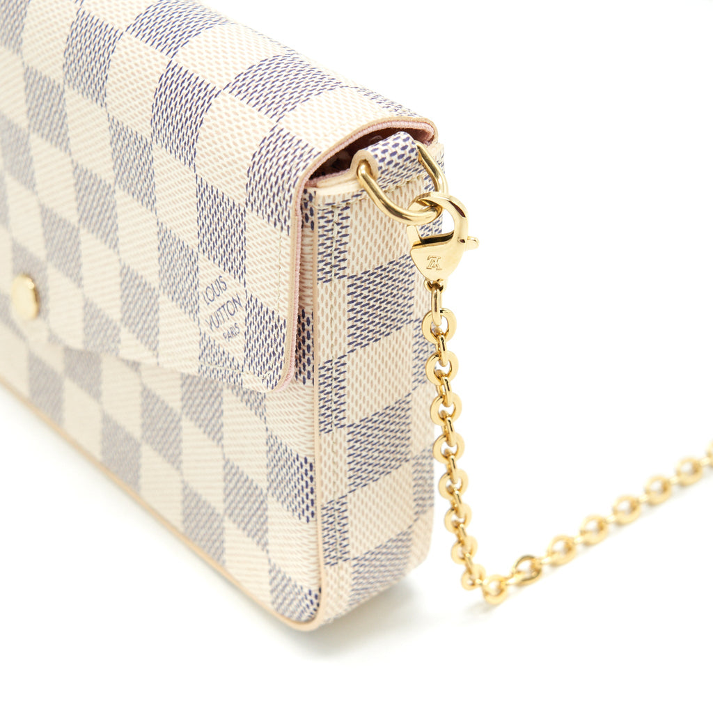 LOUIS VUITTON FELICIE POCHETTE DAMIER AZUR CANVAS