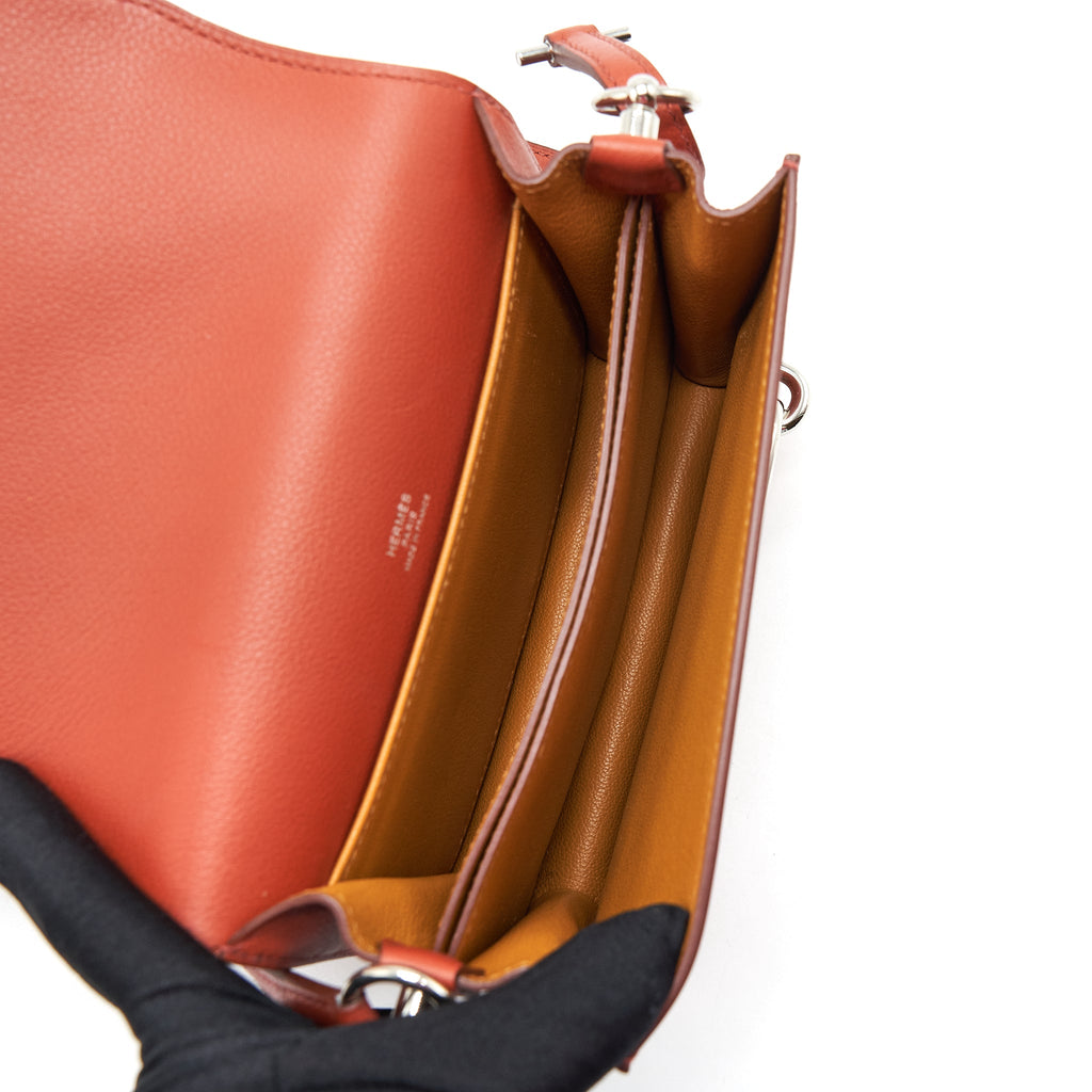 HERMES MINI ROULIS EVERCOLOR BRIQUE/CARAMEL SHW
