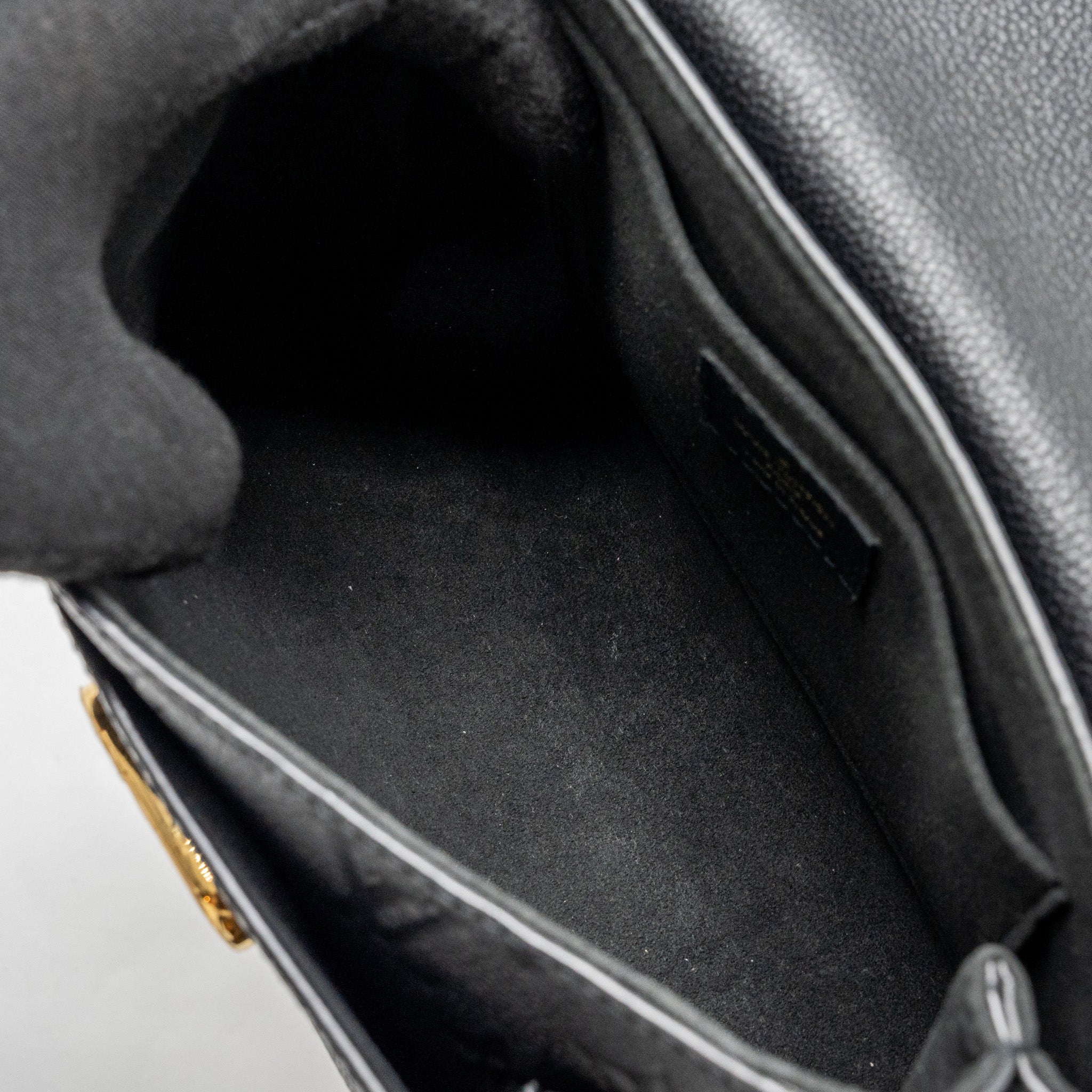 LOUIS VUITTON VAVIN BB MONOGRAM EMPREINTE CALFSKIN BLACK GHW