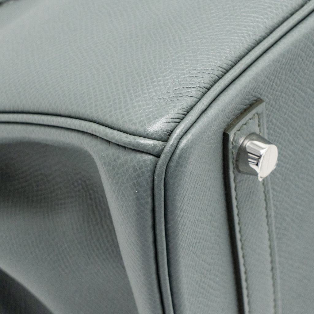 HERMES BIRKIN 30 EPSOM VERT AMANDE SHW
