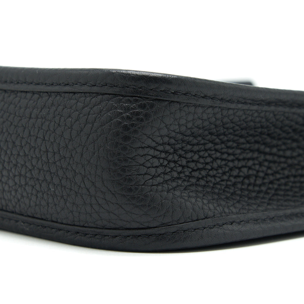 HERMES MINI EVELYNE BLACK GHW