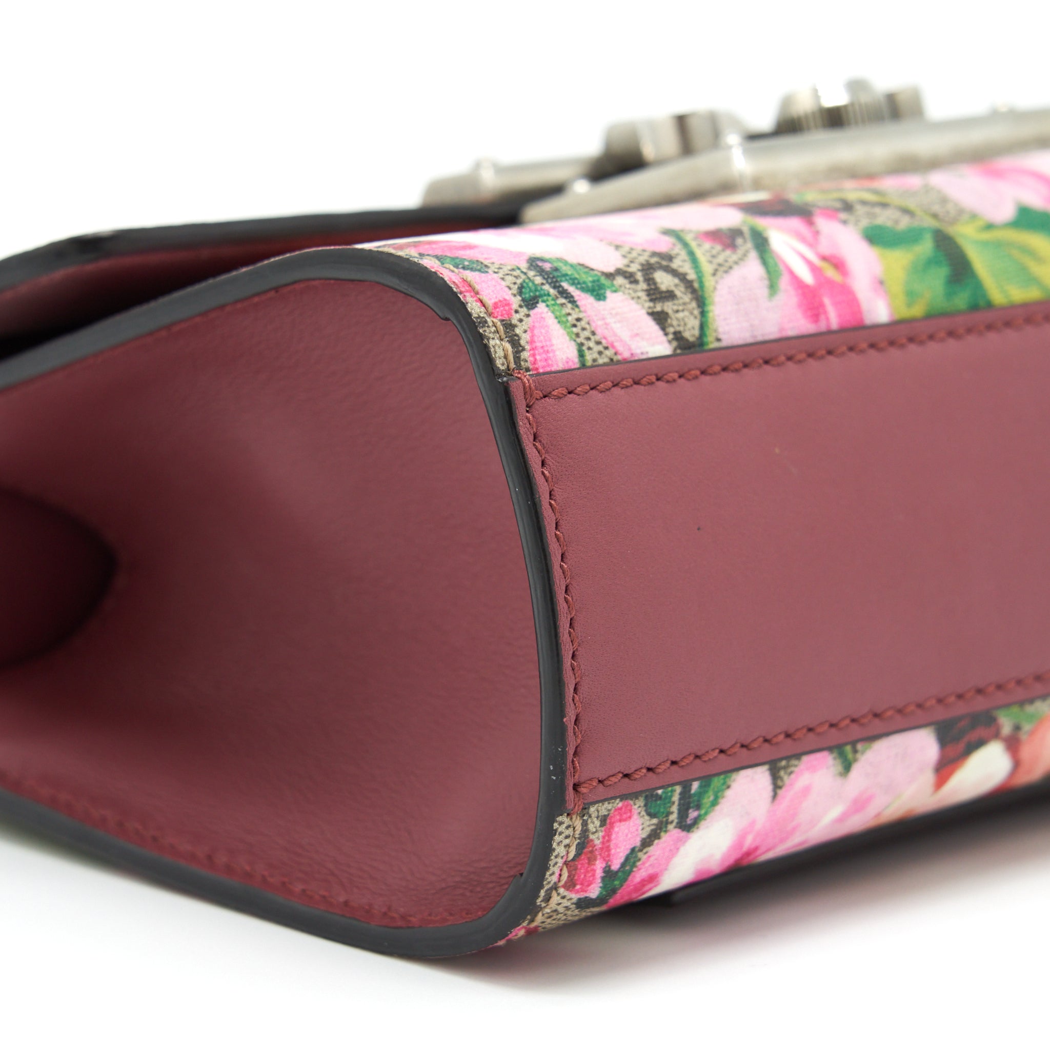 GUCCI SMALL PADLOCK GG PRINT PINK