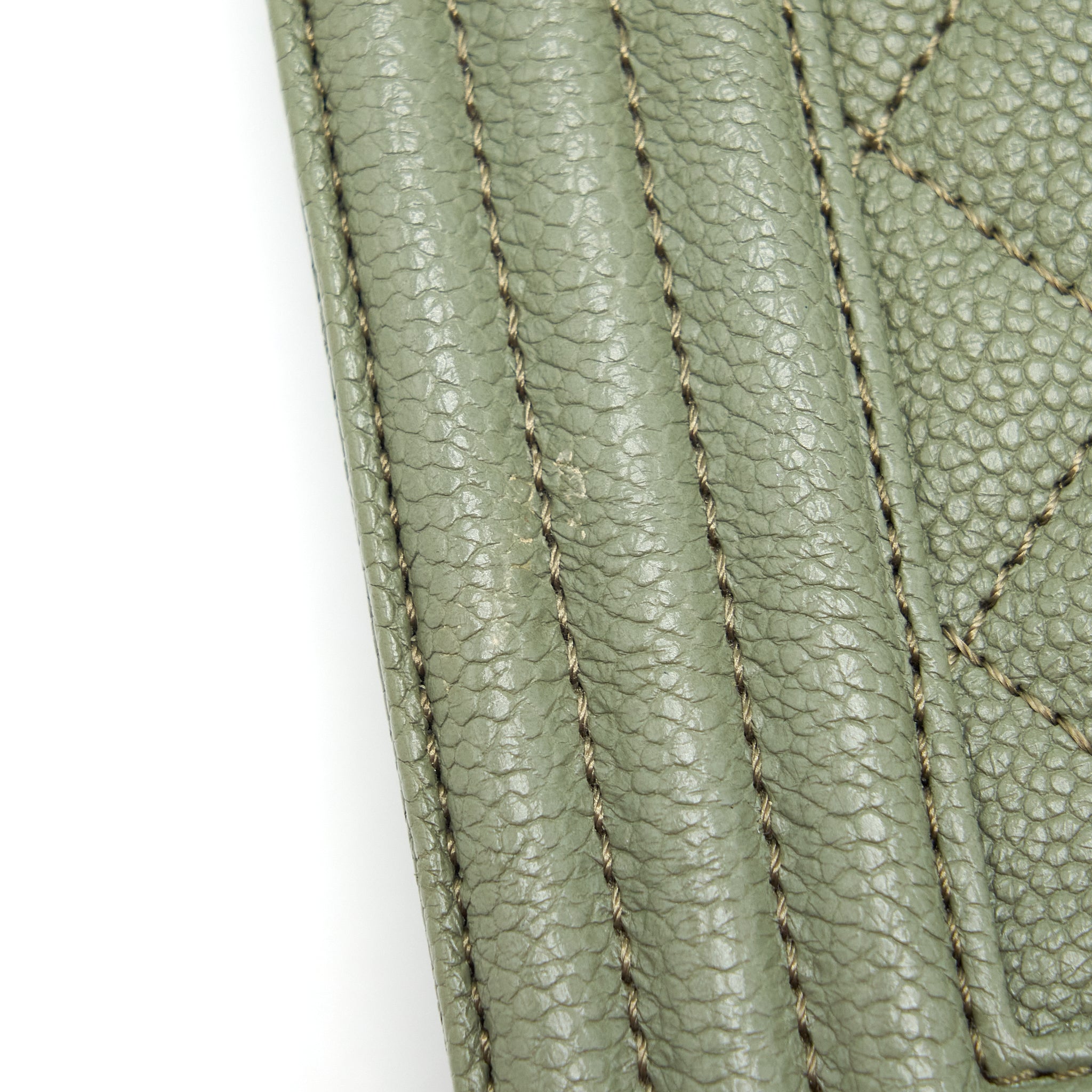 CHANEL MEDIUM BOY BAG CAVIAR LIGHT GREEN LGHW