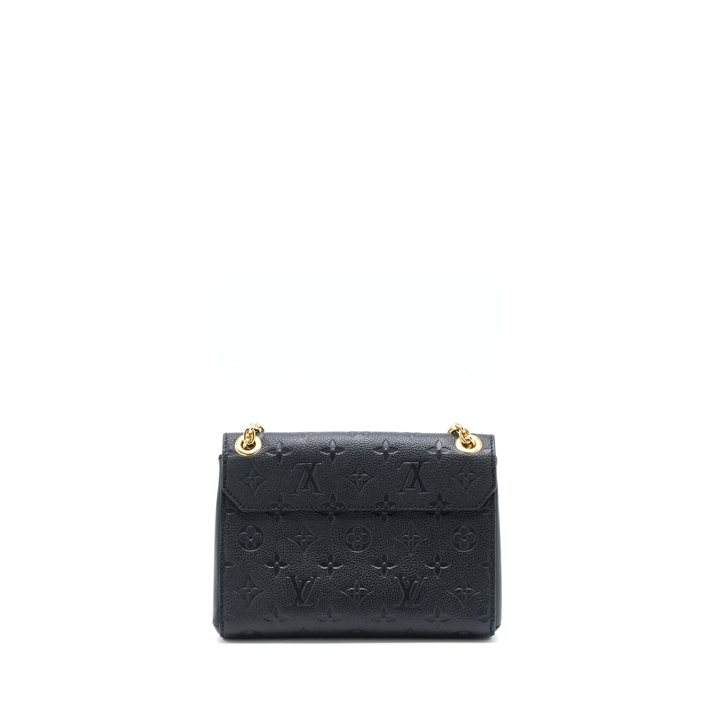 LOUIS VUITTON VAVIN BB MONOGRAM EMPREINTE BLACK GHW