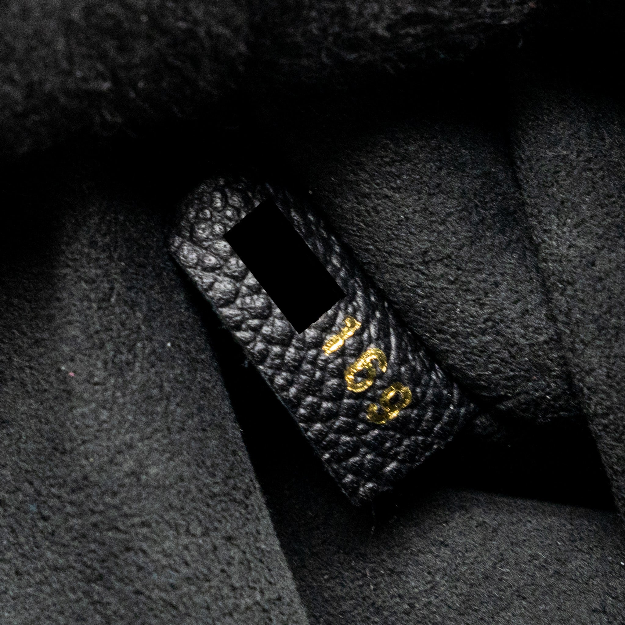 LOUIS VUITTON VAVIN BB MONOGRAM EMPREINTE CALFSKIN BLACK GHW