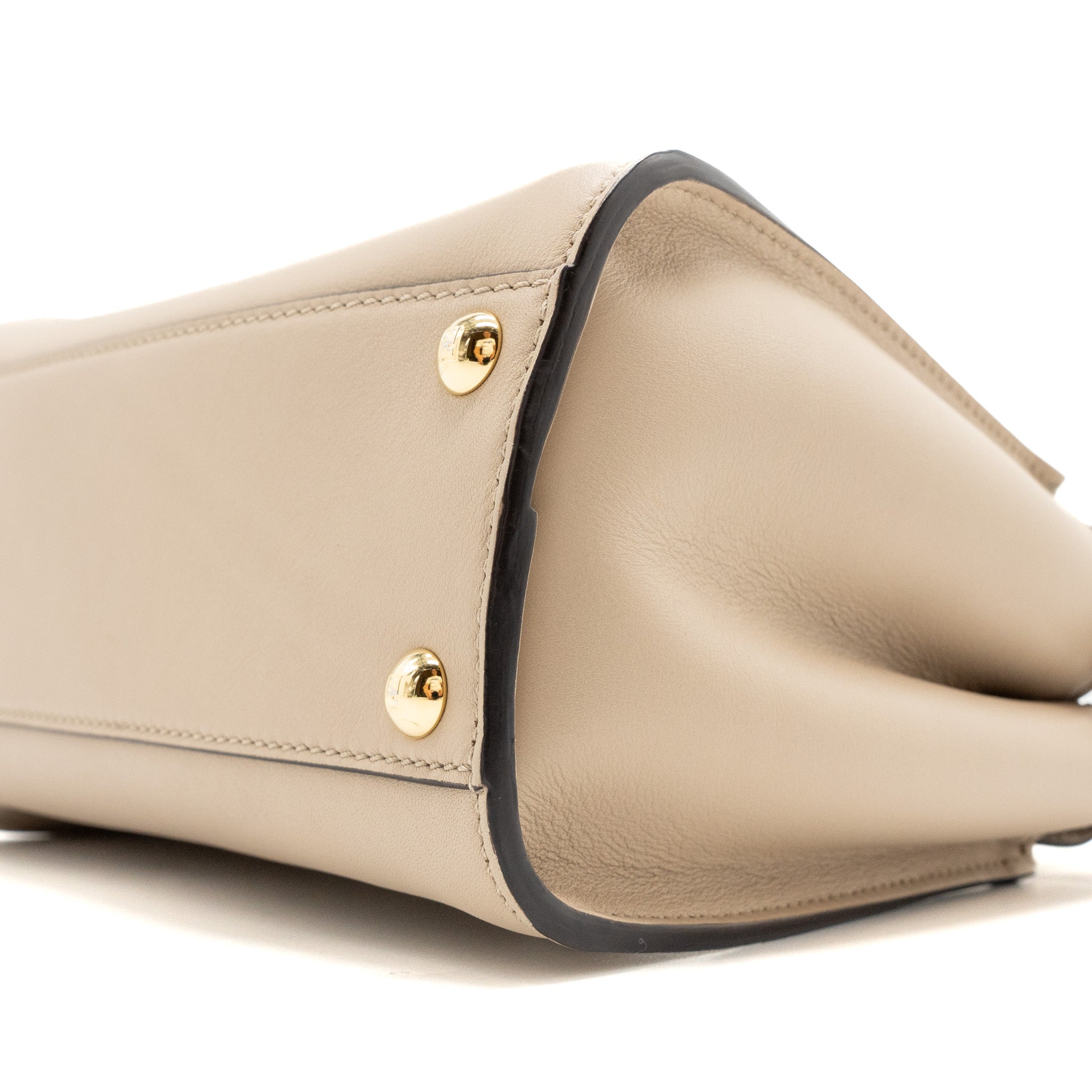 FENDI PEEKABOO MINI CALFSKIN BEIGE GHW