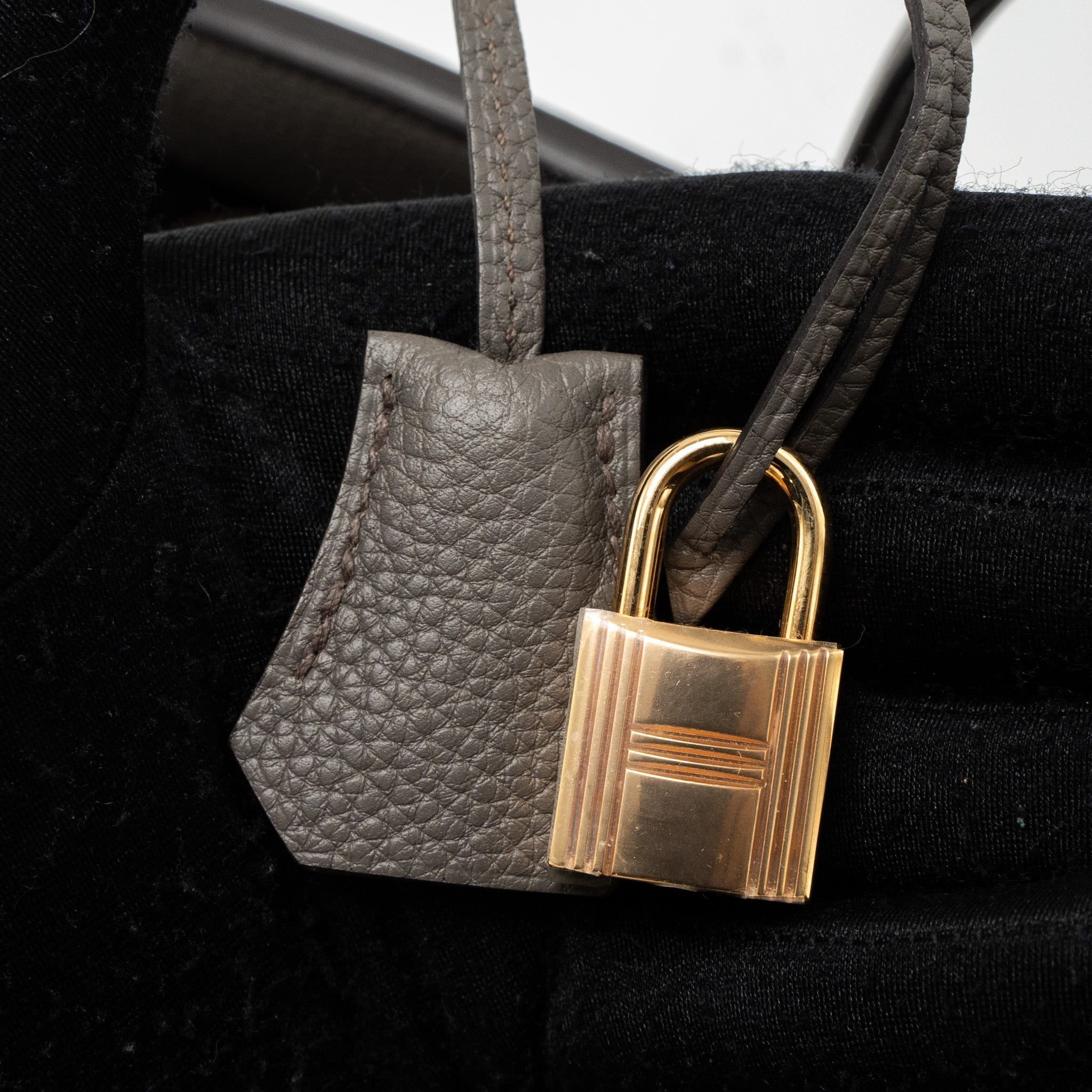 HERMES BIRKIN 25 TOGO GRIS ETAIN RGHW