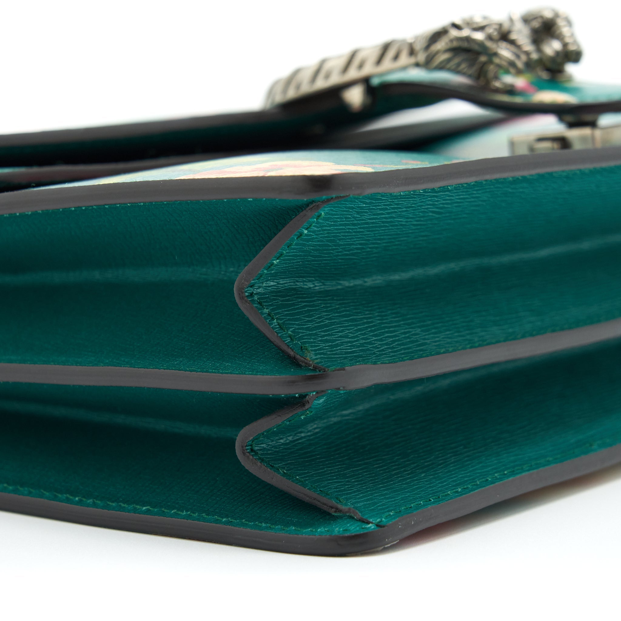 GUCCI DIONYSUS LARGE SHOULDER BAG FLOWER GREEN