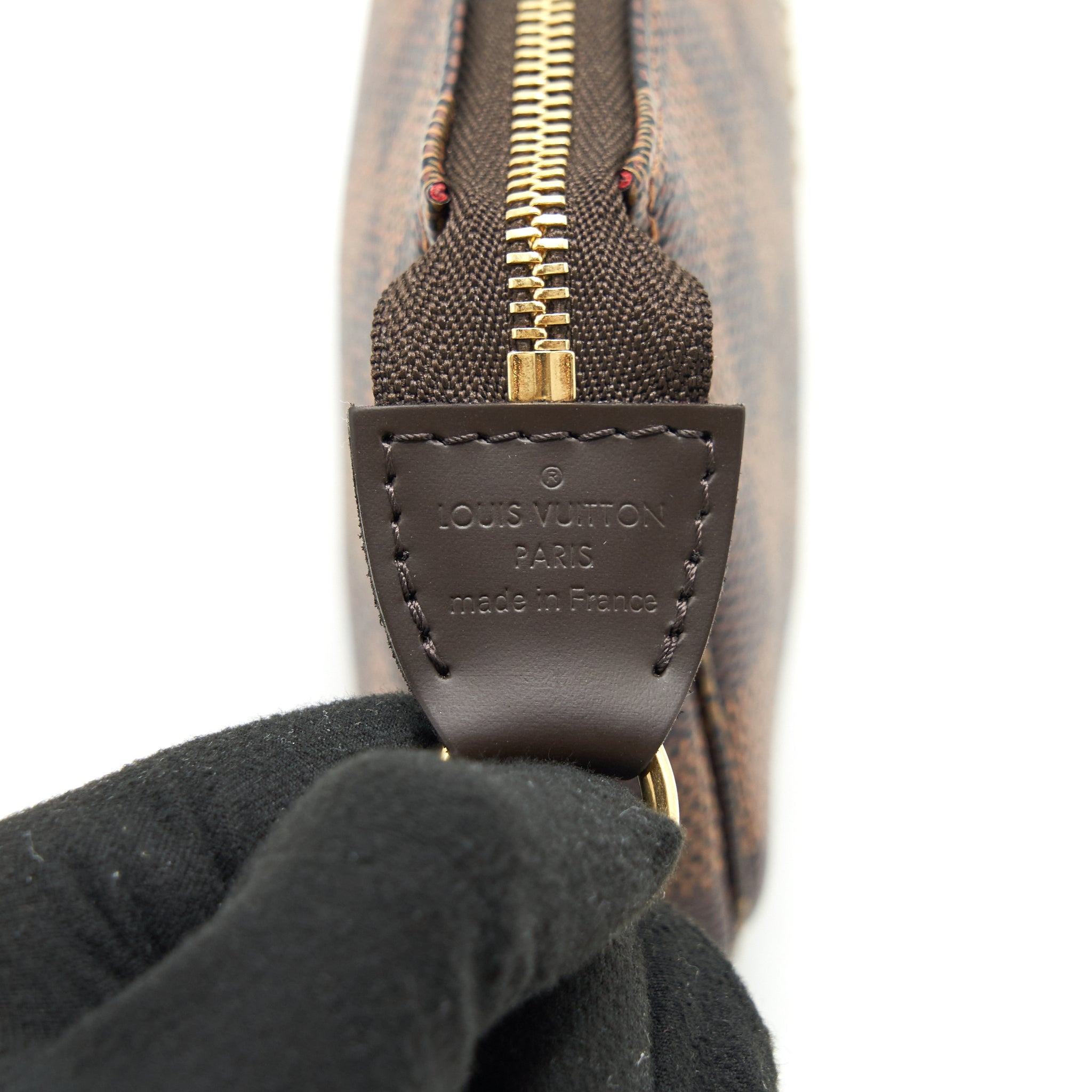 LOUIS VUITTON MINI POCHETTE ACCESSORIES DAMIER EBENE