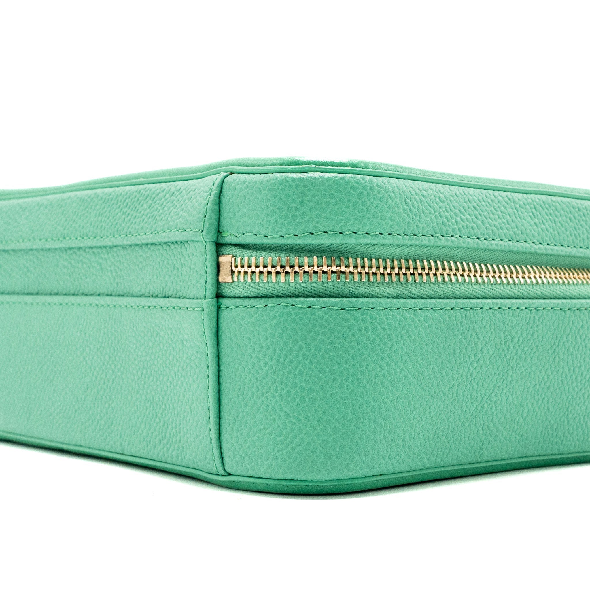 CHANEL MEDIUM FILIGREE VANITY CASE CAVIAR GREEN GHW