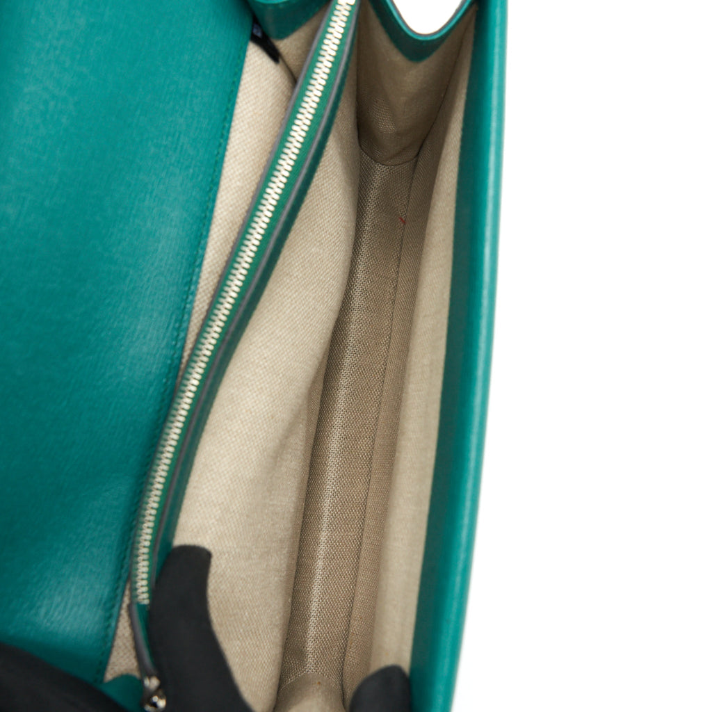 GUCCI DIONYSUS LARGE SHOULDER BAG FLOWER GREEN