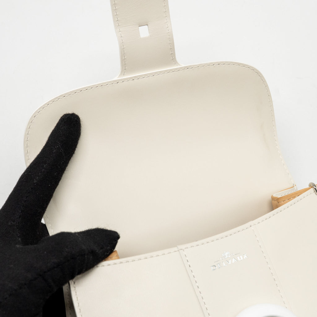 DELVAUX MINI BRILLIANT BOX CALFSKIN IVORY SHW