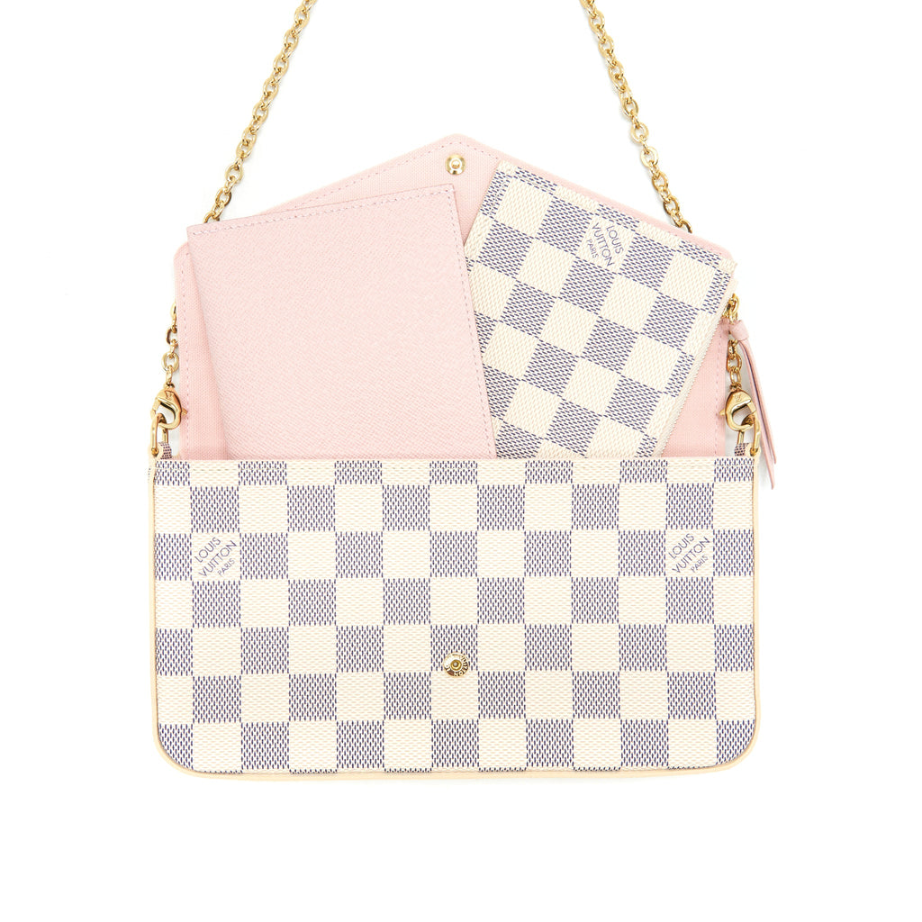 LOUIS VUITTON FELICIE POCHETTE DAMIER AZUR CANVAS