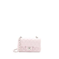 CHANEL MINI RECTANGULAR FLAP BAG LAMBSKIN LIGHT PINK SHW