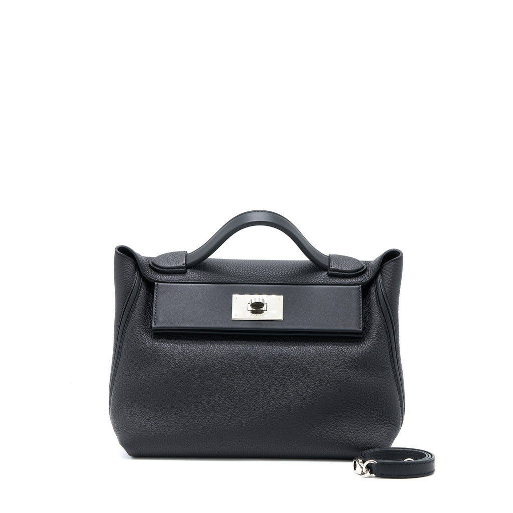 HERMES 24/24 2424 - 29 BAG TOGO/SWIFT BLACK SHW