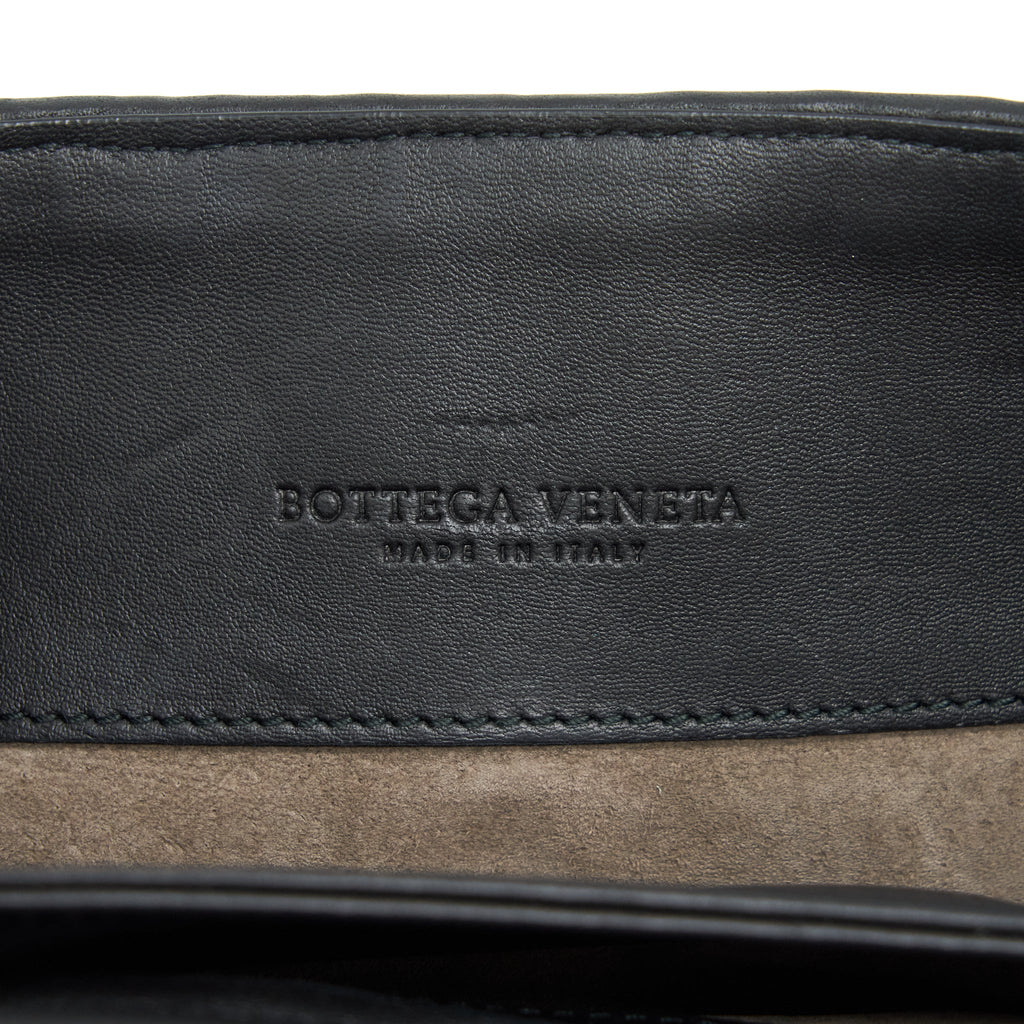 BOTTEGA VENETA OLYMPIA BAG BLACK WITH BLACK HARDWARE