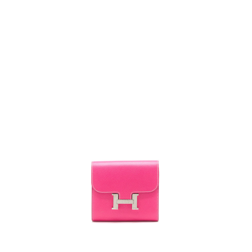 HERMES CONSTANCE WALLET EPSOM PINK SHW