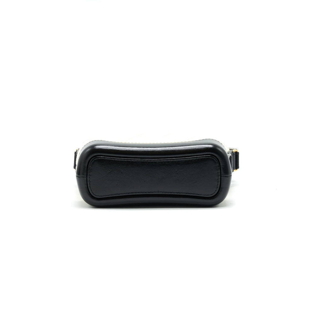 CHANEL SMALL GABRIELLE HOBO BAG BLACK/ WHITE