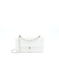 CHANEL MEDIUM CLASSIC FLAP CAVIAR WHITE SHW
