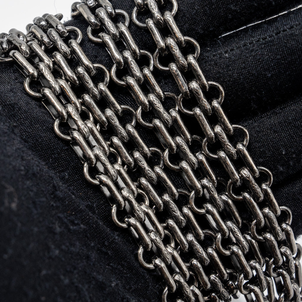 CHANEL 2.55 SMALL REISSUE FLAP  BAG AGED CALFSKIN BLACK RUTHENIUM HARDWARE