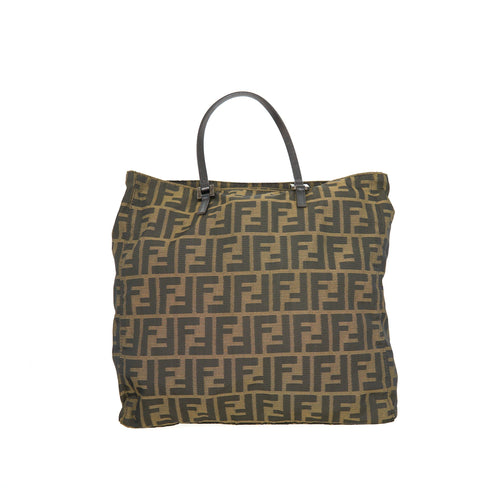 FENDI VINTAGE CANVAS MINI TOTE BAG