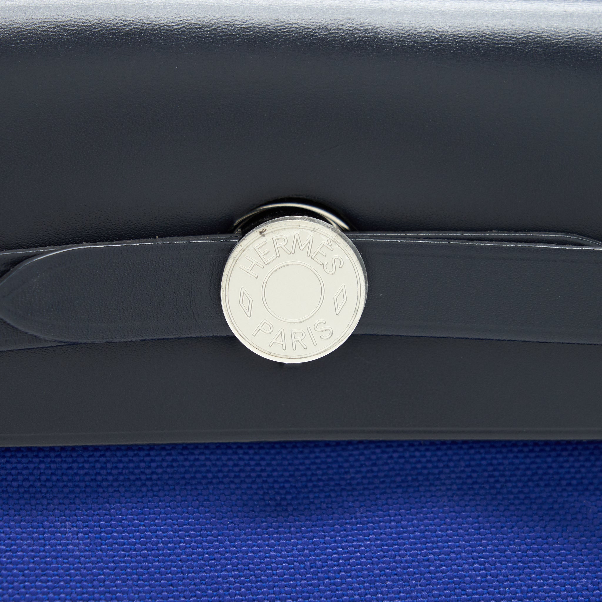 HERMES HERBAG 31 ELECTRIQUE BLUE SHW
