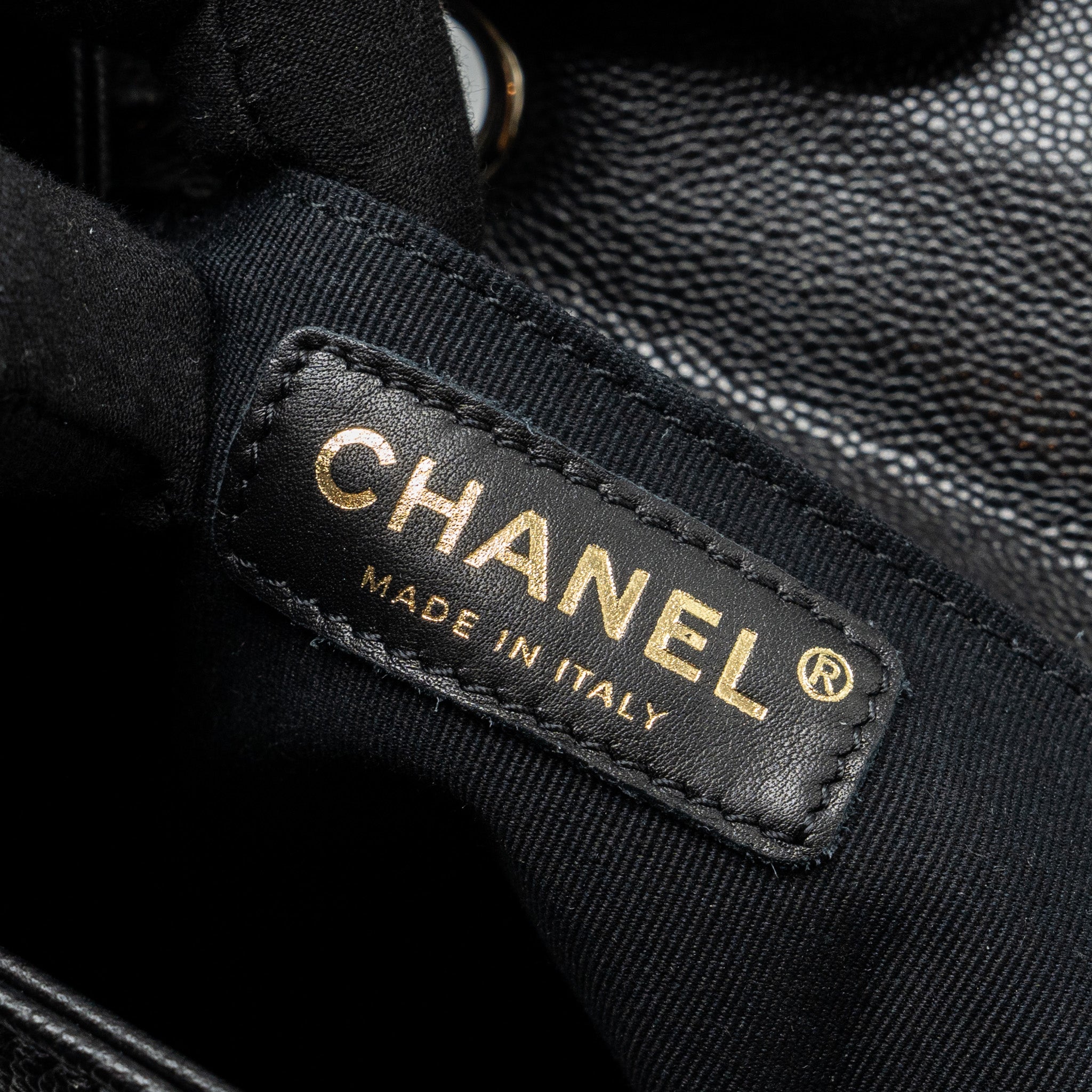 CHANEL TRIPLE POCKET BACKPACK CAVIAR BLACK LGHW (MICROCHIP)